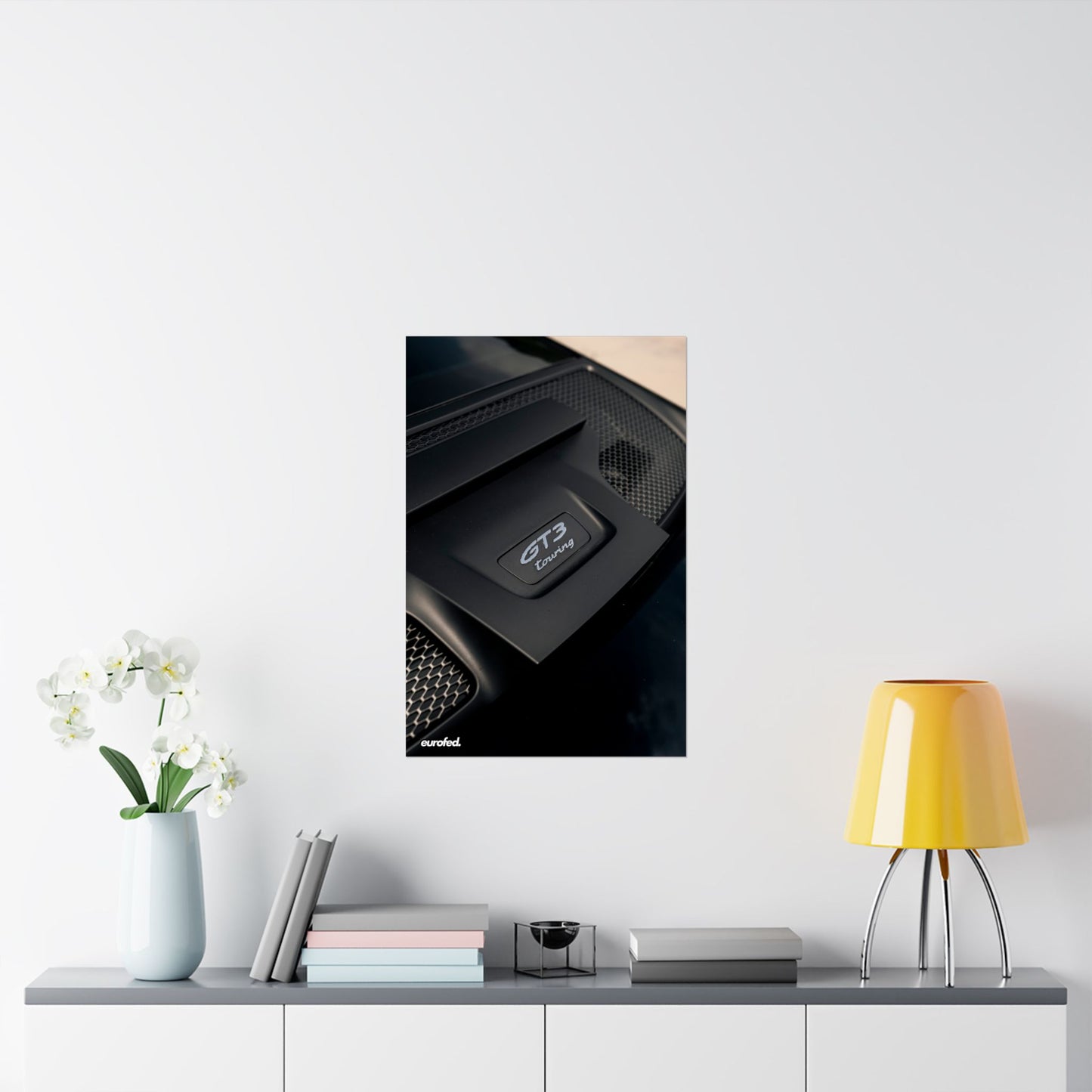 Porsche 992 GT3 Touring (1/4) – Front 3/4 Matte Vertical 20" x 30" Poster