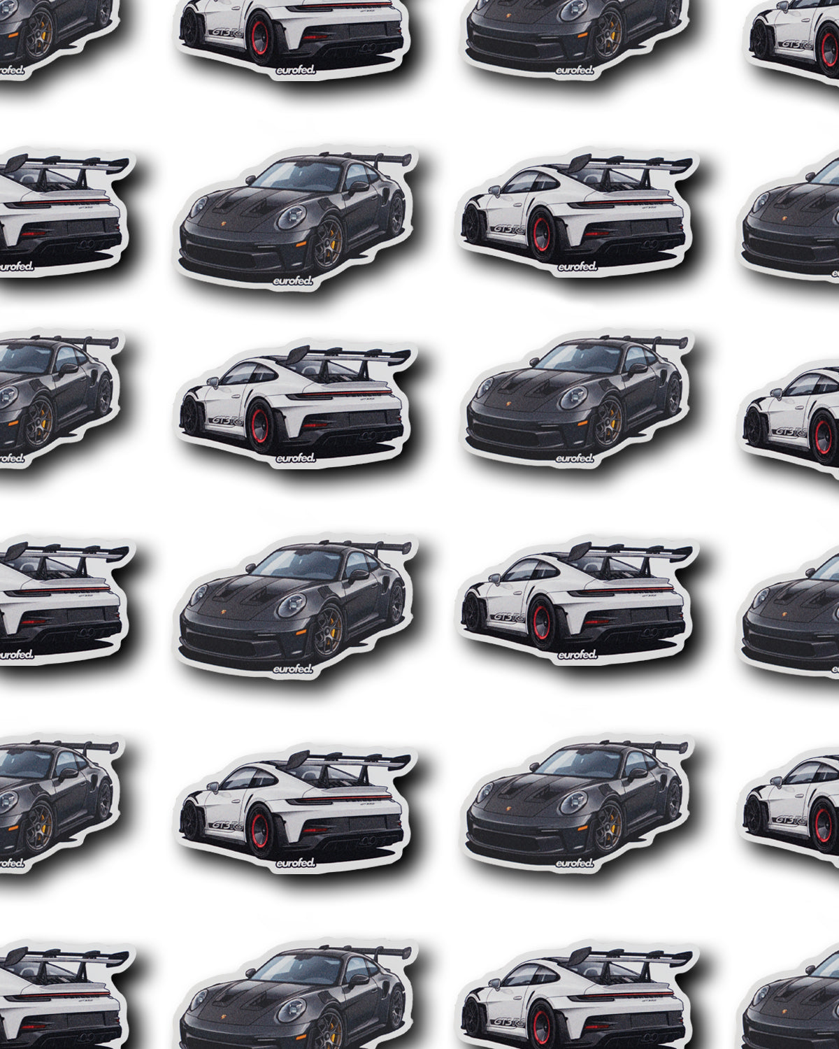Eurofed 992 GT3 RS Die-Cut Sticker