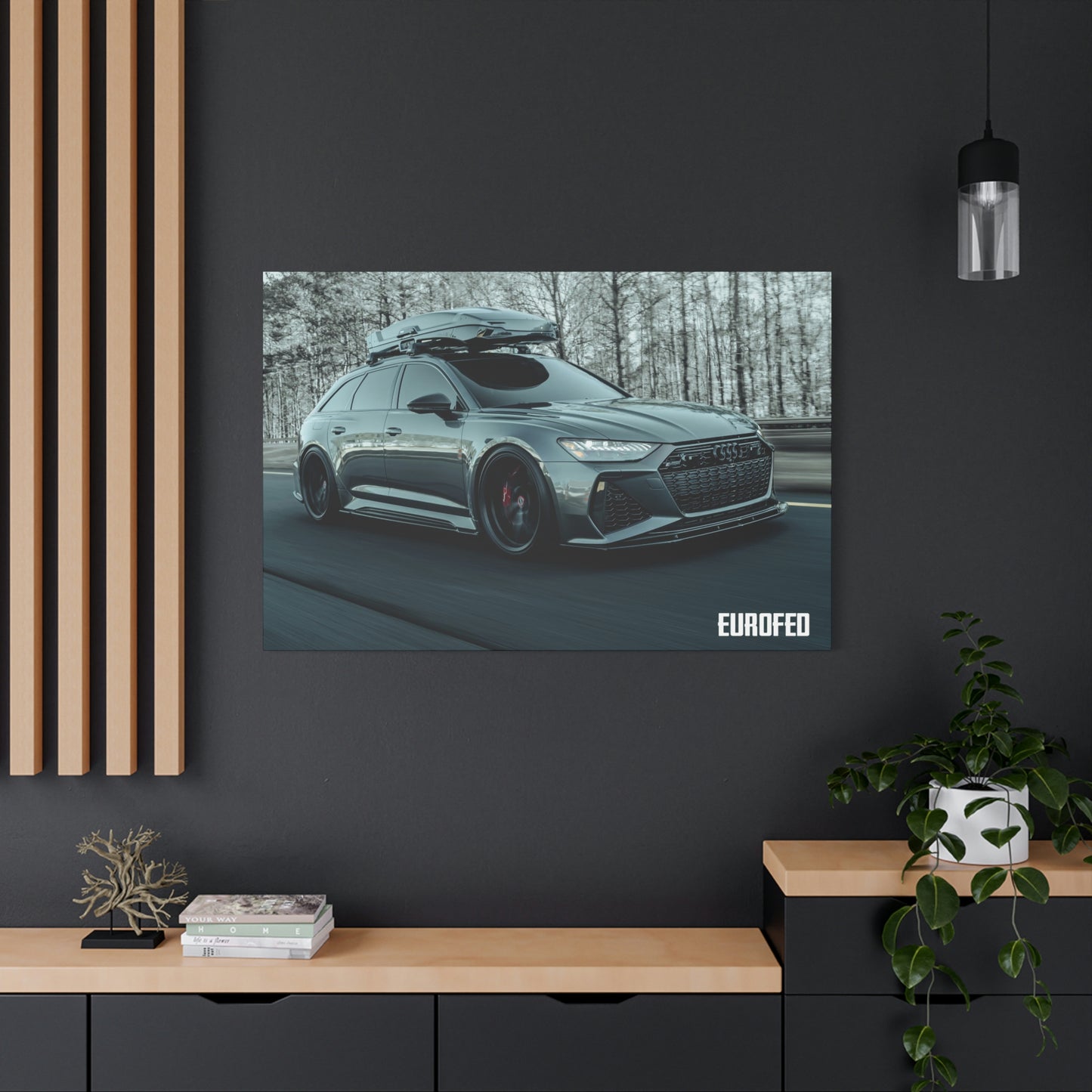 Premium Matte Canvas 48" x 32" | AUDI RS6 Avant |North Georgia
