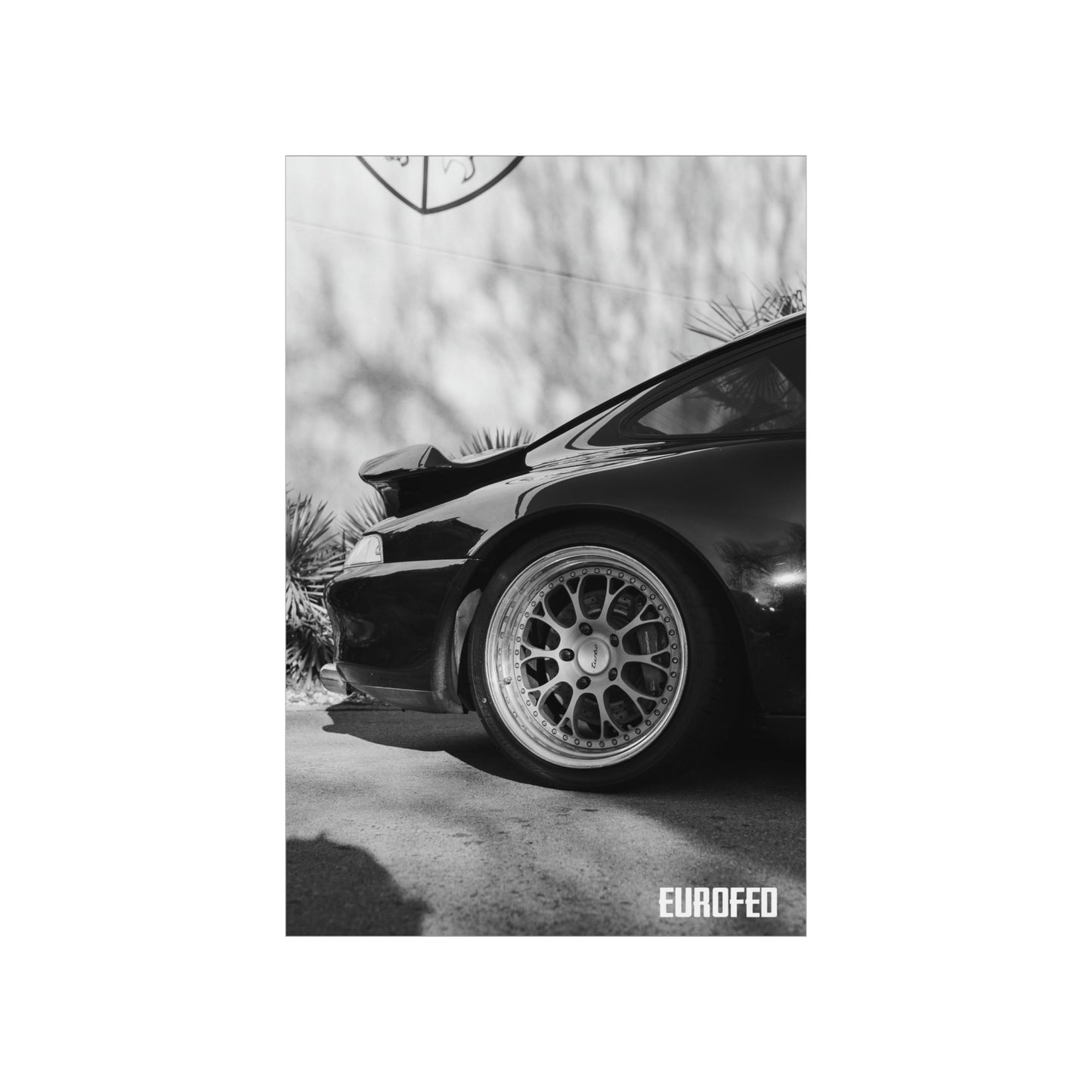 Premium Matte Vertical Poster B&W 993 Turbo | Eurofed Johns Creek