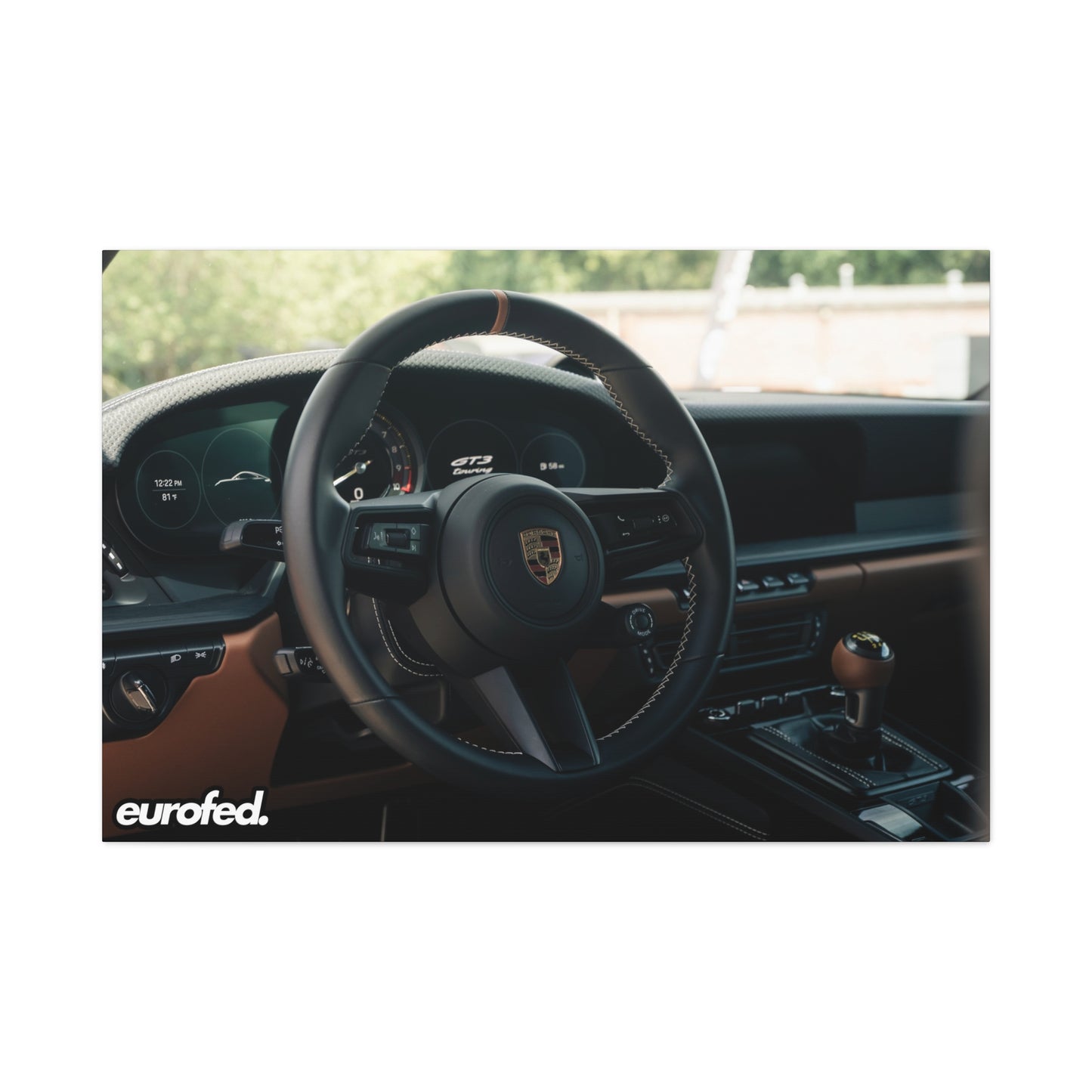 Porsche 992 GT3 Touring (3/4) – Stretched Matte Canvas Wall Art