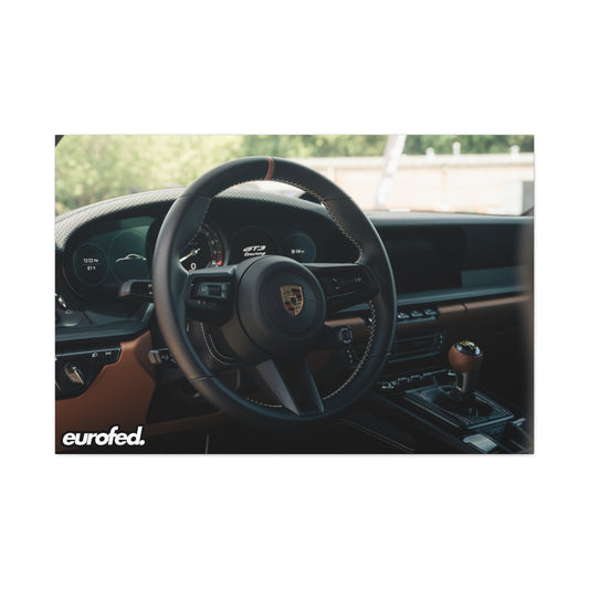 Porsche 992 GT3 Touring (3/4) – Stretched Matte Canvas Wall Art