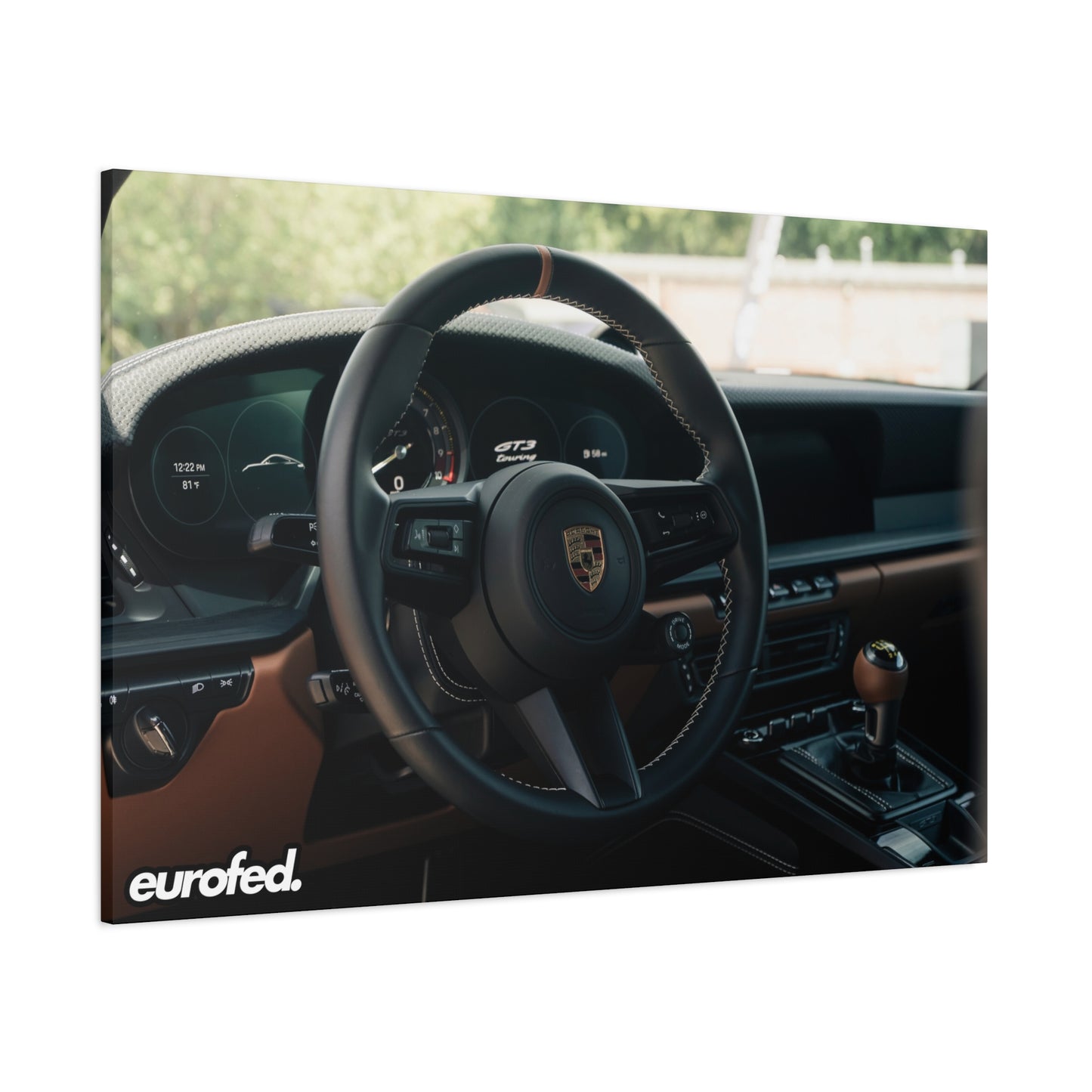 Porsche 992 GT3 Touring (3/4) – Stretched Matte Canvas Wall Art