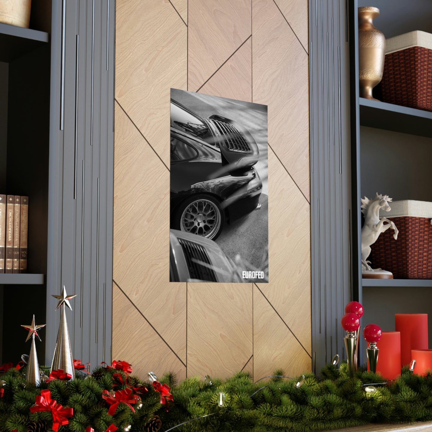 Premium Matte Vertical Poster B&W 993 Turbo | Eurofed Johns Creek