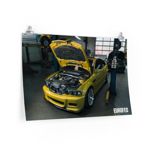 Premium Matte Horizontal Poster BMW E46 | Johns Creek